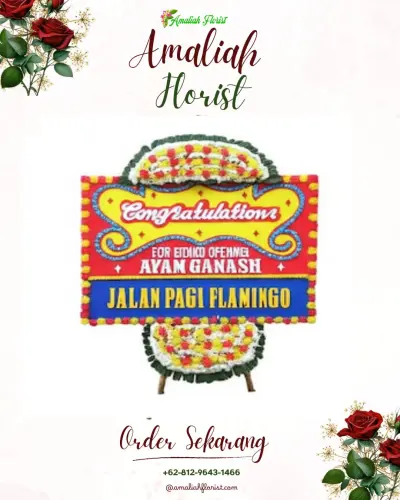 Bunga Papan Congratulation di Tenajar Lor